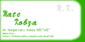 mate kobza business card